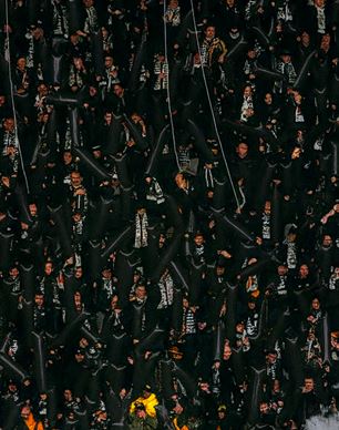 Nafukovací válec 140x30 cm - Černý